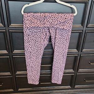 Zyia Purple Leopard Print Leggings